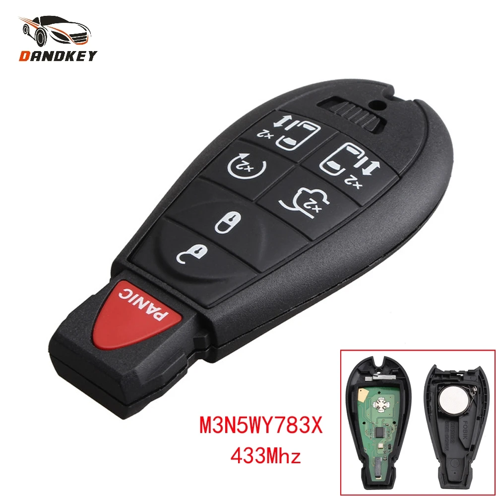 Dandkey 7 Buttons Fob For Chrysler Dodge Jeep Door Fobik Town Country M3N5WY783X IYZ-C01C 433MHz Entry Smart Remote Auto Key
Dandkey 7 Buttons Fob For Chrysler Dodge Jeep Door Fobik Town Country M3N5WY783X IYZ-C01C 433MHz Entry Smart Remote Auto Key