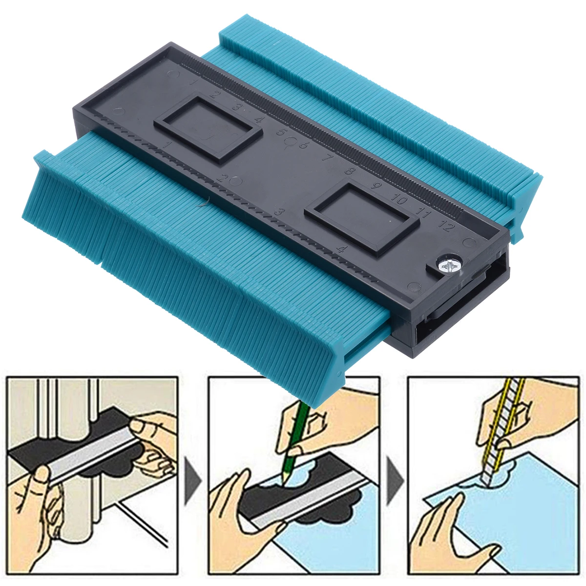 5inch Contour Profile Gauge Wood Marking Tool Tiling Laminate Tiles Edge Shaping Wood Measure Ruler ABS Contour Gauge Duplicator
5inch Contour Profile Gauge Wood Marking Tool Tiling Laminate Tiles Edge Shaping Wood Measure Ruler ABS Contour Gauge Duplicator