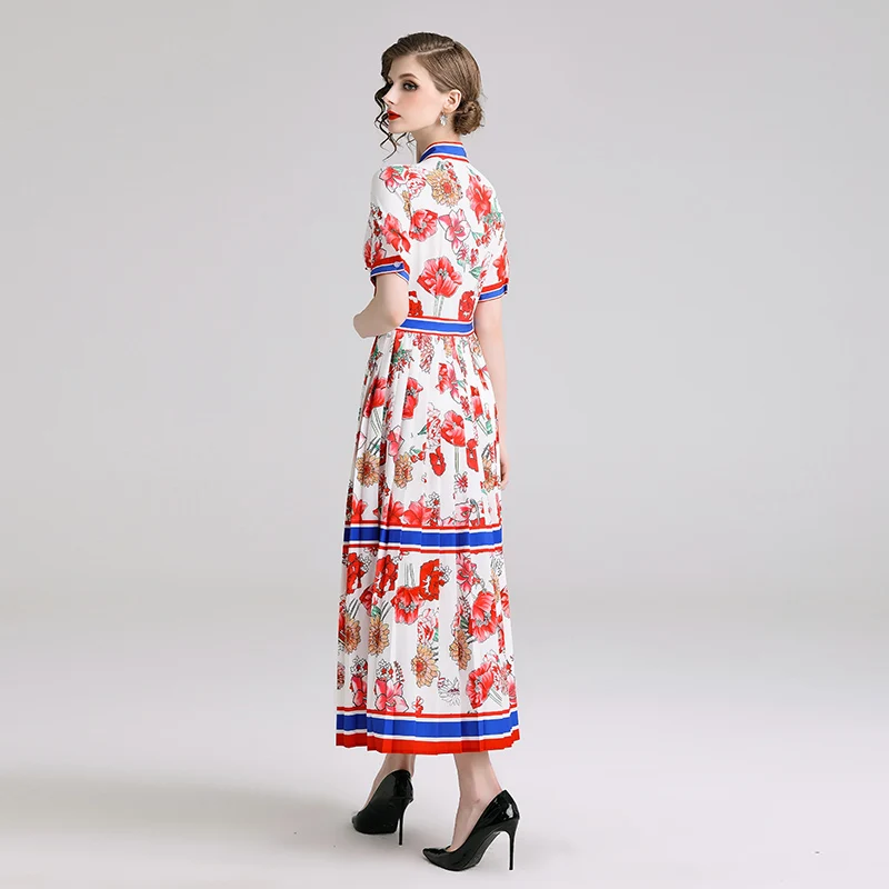 Quality summer 2019 Fashion Runway Dress Woman Elegant Shirt Long Sleeves Print Retro Vintage Dress vestidos verano
Quality summer 2019 Fashion Runway Dress Woman Elegant Shirt Long Sleeves Print Retro Vintage Dress vestidos verano