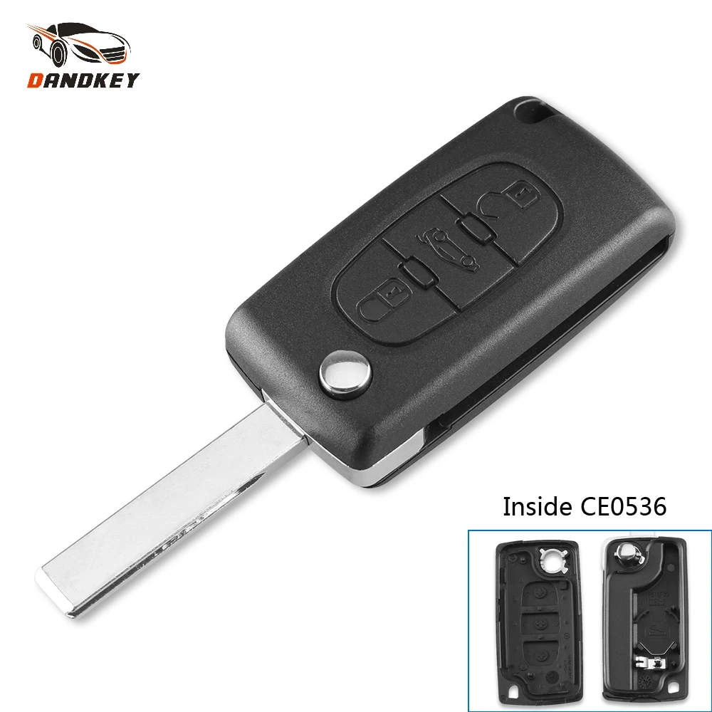 Dandkey CE0536 Folding Flip Remote Key Shell 3 Button HU83 Blade For Peugeot 107 207 307 307S 308 407 607 Cover key shell
Dandkey CE0536 Folding Flip Remote Key Shell 3 Button HU83 Blade For Peugeot 107 207 307 307S 308 407 607 Cover key shell