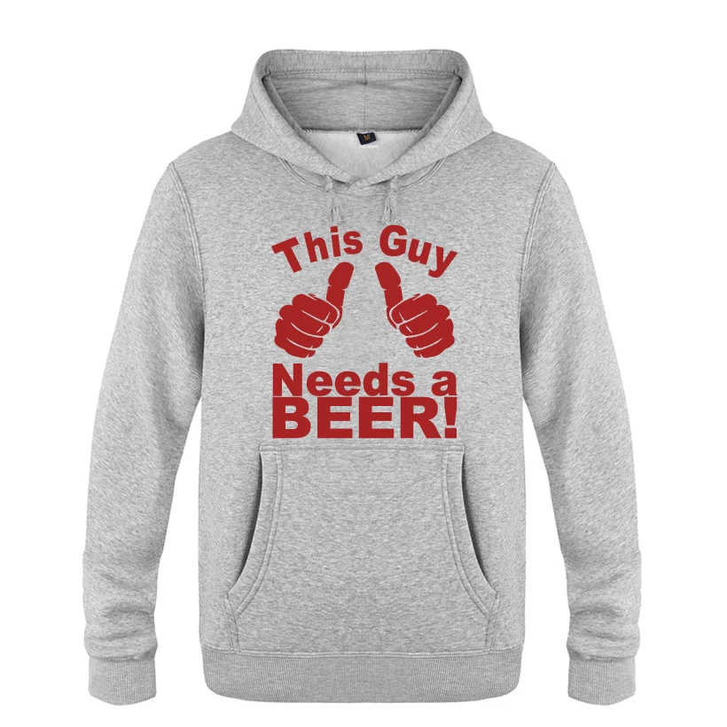 This Guy Needs a Beer Funny Novelty Sweatshirts Men 2018 Mens Hooded Fleece Pullover Hoodies
This Guy Needs a Beer Funny Novelty Sweatshirts Men 2018 Mens Hooded Fleece Pullover Hoodies