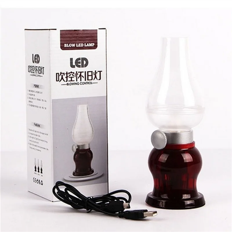 Flameless Led Desk Light Dimmable Blowing Control Retro Creative Kerosene Table Lamp Rechargeable Led Lamp For Reading
Flameless Led Desk Light Dimmable Blowing Control Retro Creative Kerosene Table Lamp Rechargeable Led Lamp For Reading