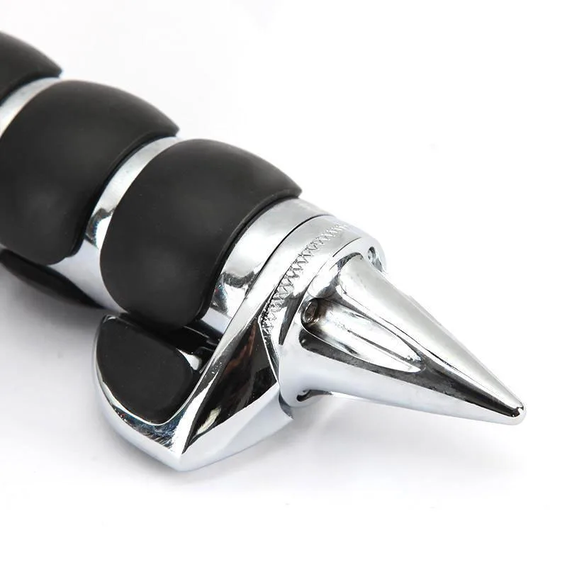 7/8" 22mm Diameter Chrome Spike Handlebar Hand Grips w/ Throttle Boss for Harley Cruiser Chopper Touring Custom
7/8" 22mm Diameter Chrome Spike Handlebar Hand Grips w/ Throttle Boss for Harley Cruiser Chopper Touring Custom