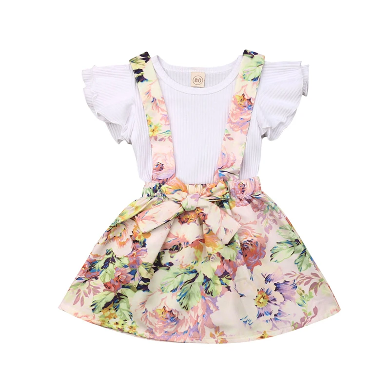 2019 Summer Toddler Kid Baby Girl Clothes Fly Sleeve Tops+Floral Halter Dress Outfits Set
2019 Summer Toddler Kid Baby Girl Clothes Fly Sleeve Tops+Floral Halter Dress Outfits Set