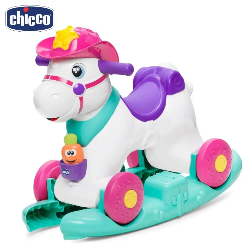 Игрушка каталка Chicco "Лошадка Miss Baby Rodeo" 12м+|Каталки-пушкары животные| |