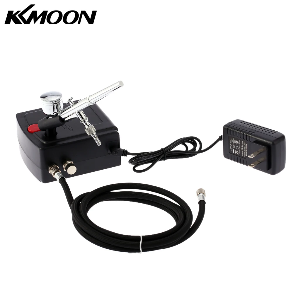 KKmoon 100 250 В профессиональный гравитационный подающий Аэрограф Двойного Действия