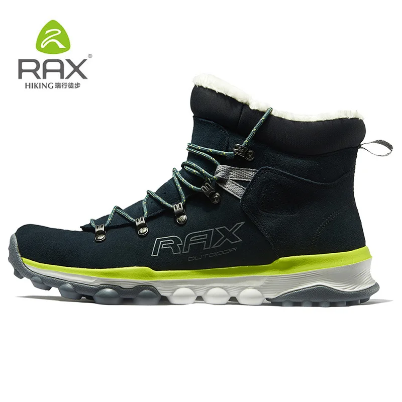 Мужские и женские кроссовки RAX зимние легкие ботинки с плюшевой подкладкой для