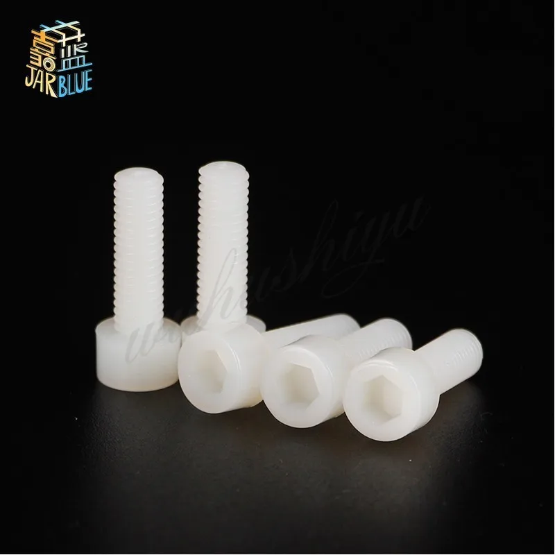 100Pcs DIN912 M3*6/8/10/12/15/20/25mm Plastic Nylon Hexagon Socket Head Cap Bolt Knurled Hand Screw
100Pcs DIN912 M3*6/8/10/12/15/20/25mm Plastic Nylon Hexagon Socket Head Cap Bolt Knurled Hand Screw