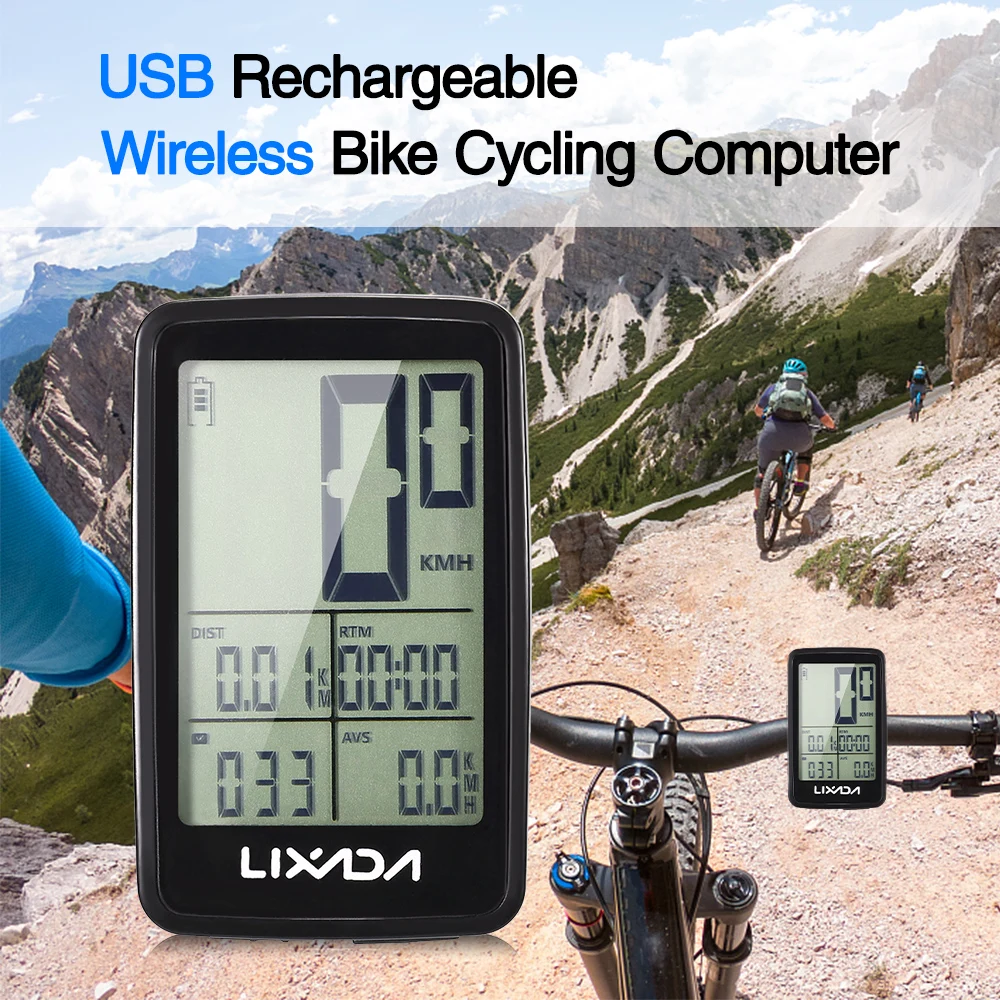 Lixada USB Bicycle Computer Wireless Bike Cycling Computer Rainproof Speedometer Odometer Cycling Stopwatch
Lixada USB Bicycle Computer Wireless Bike Cycling Computer Rainproof Speedometer Odometer Cycling Stopwatch