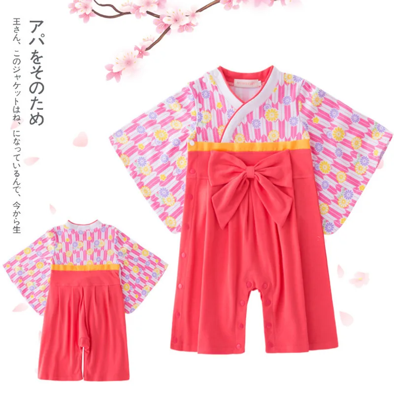 Japanese Style Baby Kimono Clothes Newborn Rompers National Tradition Rompers Cherry Blossoms Bebe Girls Climb Clothes 9-36M
Japanese Style Baby Kimono Clothes Newborn Rompers National Tradition Rompers Cherry Blossoms Bebe Girls Climb Clothes 9-36M