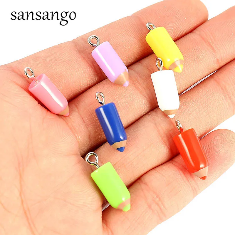 10 Piece Alloy Resin Pencil Pendant Charms For Fashion Jewelry Making DIY Necklace Bracelets Wholesale
10 Piece Alloy Resin Pencil Pendant Charms For Fashion Jewelry Making DIY Necklace Bracelets Wholesale