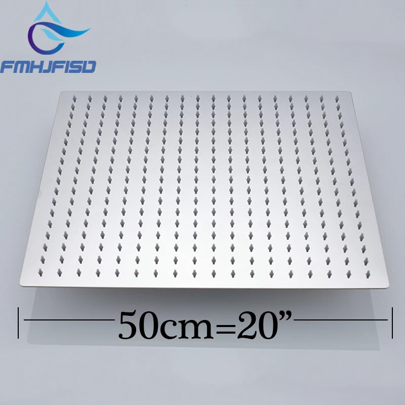 20" Stainless Steel Square Shower Head Over-head Sprayer Top Shower Head Chrome Nickel Faucets Accessories
20" Stainless Steel Square Shower Head Over-head Sprayer Top Shower Head Chrome Nickel Faucets Accessories