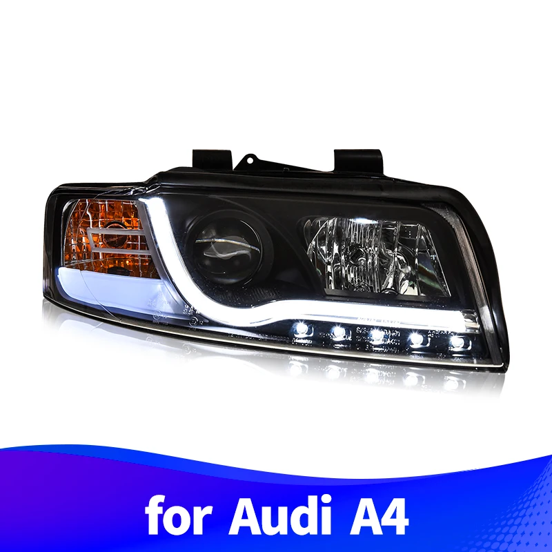 Головной светильник в сборе для Audi A4 B6 2001 2004 светодиодный Противотуманные фары