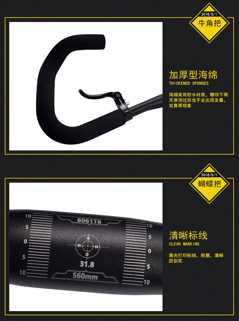 Bicycle Butterfly Handlebar FMF 31.8*560mm Aluminium Alloy MTB Fixed Gear Road Bike Cycling Handlebar + Handlebar Cover Tape
Bicycle Butterfly Handlebar FMF 31.8*560mm Aluminium Alloy MTB Fixed Gear Road Bike Cycling Handlebar + Handlebar Cover Tape