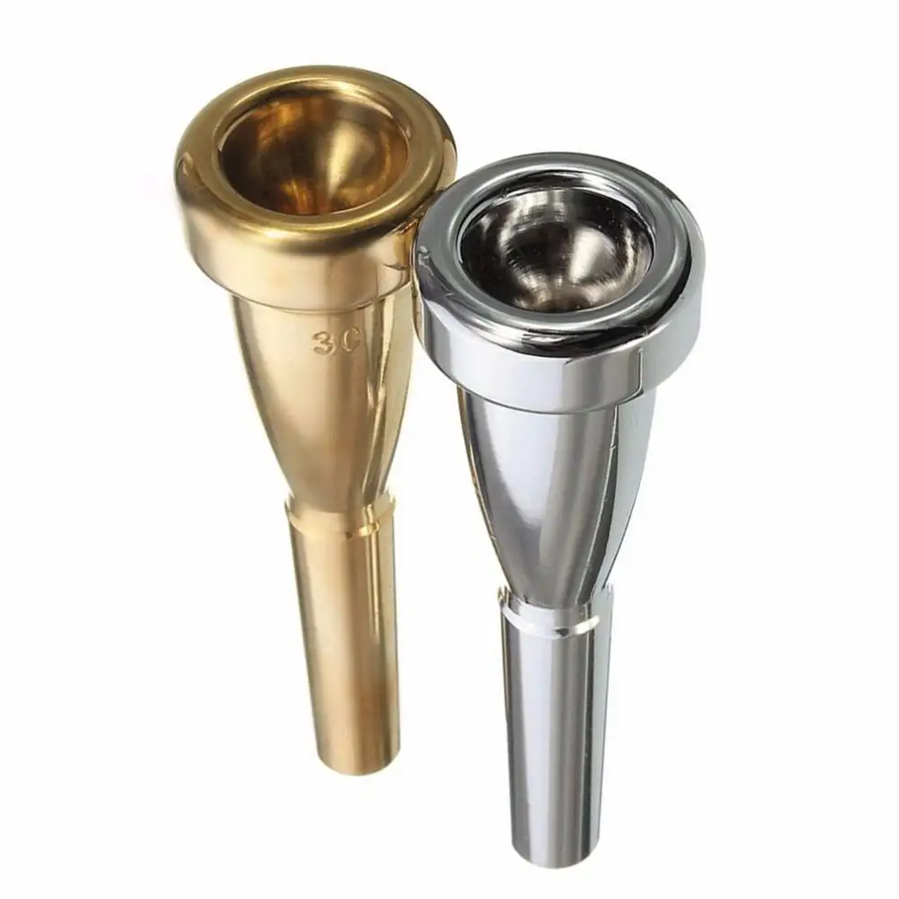 SLADE Silver Gold 3C Size copper alloy Trumpet Mouthpiece for Yamaha Bach Trumpet Brass Instrument Replacement Accessories
SLADE Silver Gold 3C Size copper alloy Trumpet Mouthpiece for Yamaha Bach Trumpet Brass Instrument Replacement Accessories