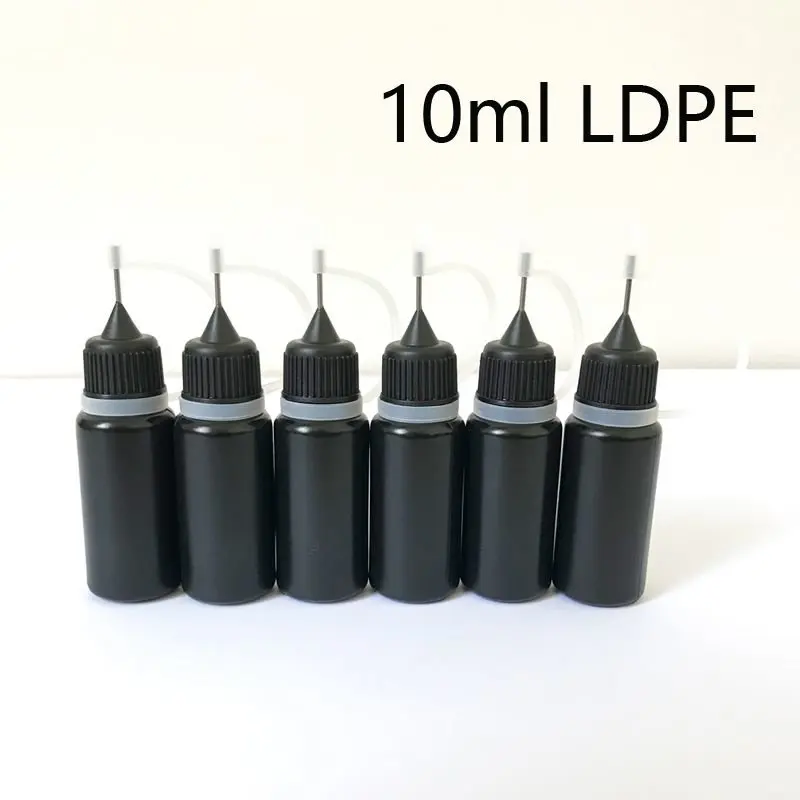 10ml 30ml Black E Liquid Needle Bottle Empty Plastic LDPE Soft E juice Dropper bottles With Colorful Metal Needle Caps 500pcs
10ml 30ml Black E Liquid Needle Bottle Empty Plastic LDPE Soft E juice Dropper bottles With Colorful Metal Needle Caps 500pcs