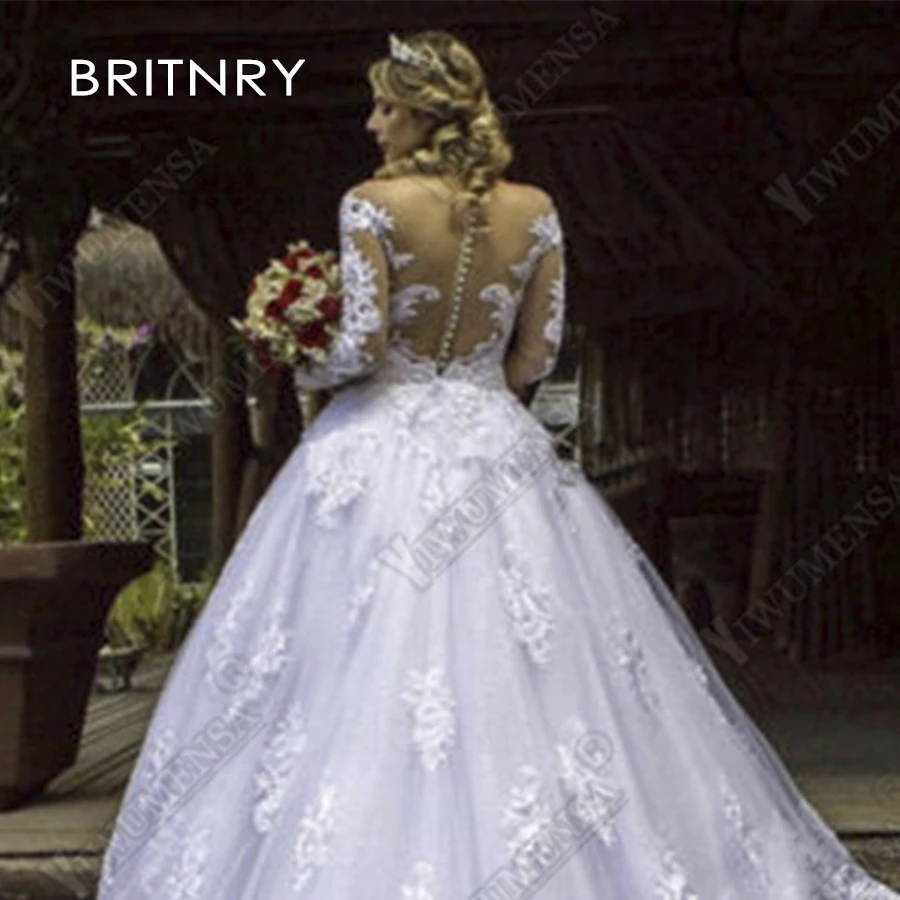 BRITNRY Princess Wedding Dresses 2020 Long Sleeves V-Neck Robe De Mariage Garden Bridal Gown Vestidos De Noiva Casamento
BRITNRY Princess Wedding Dresses 2020 Long Sleeves V-Neck Robe De Mariage Garden Bridal Gown Vestidos De Noiva Casamento