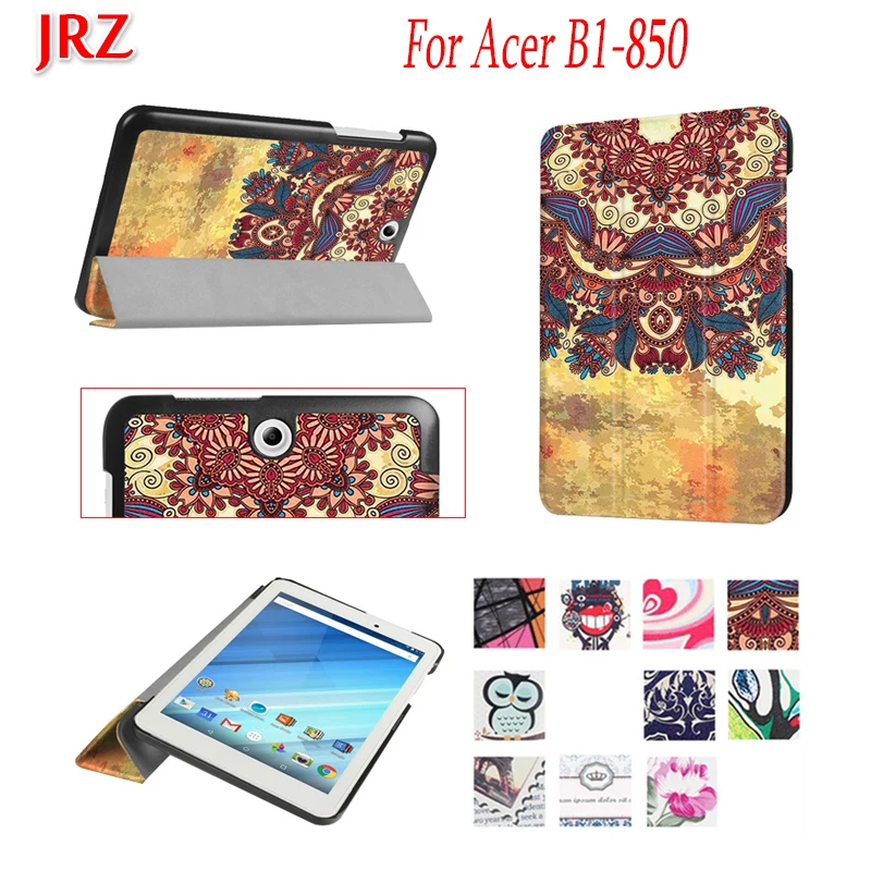 Для Acer Iconia One 8 B1 850 0 дюймов защитный чехол кожаный тройного сложения умный флип