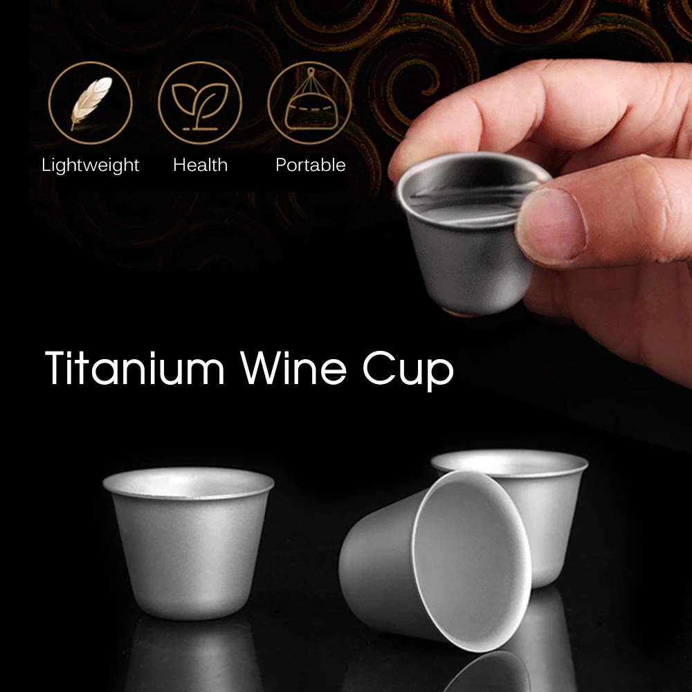 Mini Titanium Cup Outdoor Camping Wine Tea Cup Picnic Party Drinkware Tableware Anti-broken Cup 1PCS / 2 PCS / 3 PCS
Mini Titanium Cup Outdoor Camping Wine Tea Cup Picnic Party Drinkware Tableware Anti-broken Cup 1PCS / 2 PCS / 3 PCS