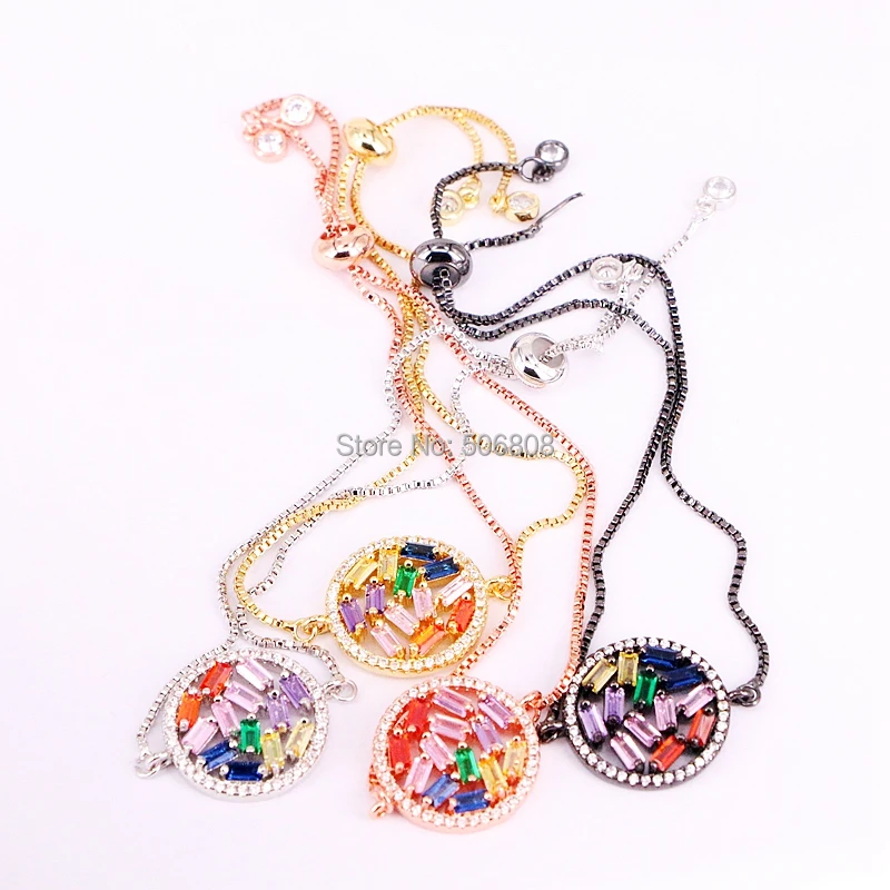 6PCS ZYZ-B5189 Colorful Zirconia Connector Bracelets for Women Pave CZ Bracelet Mix Color Jewelry
6PCS ZYZ-B5189 Colorful Zirconia Connector Bracelets for Women Pave CZ Bracelet Mix Color Jewelry