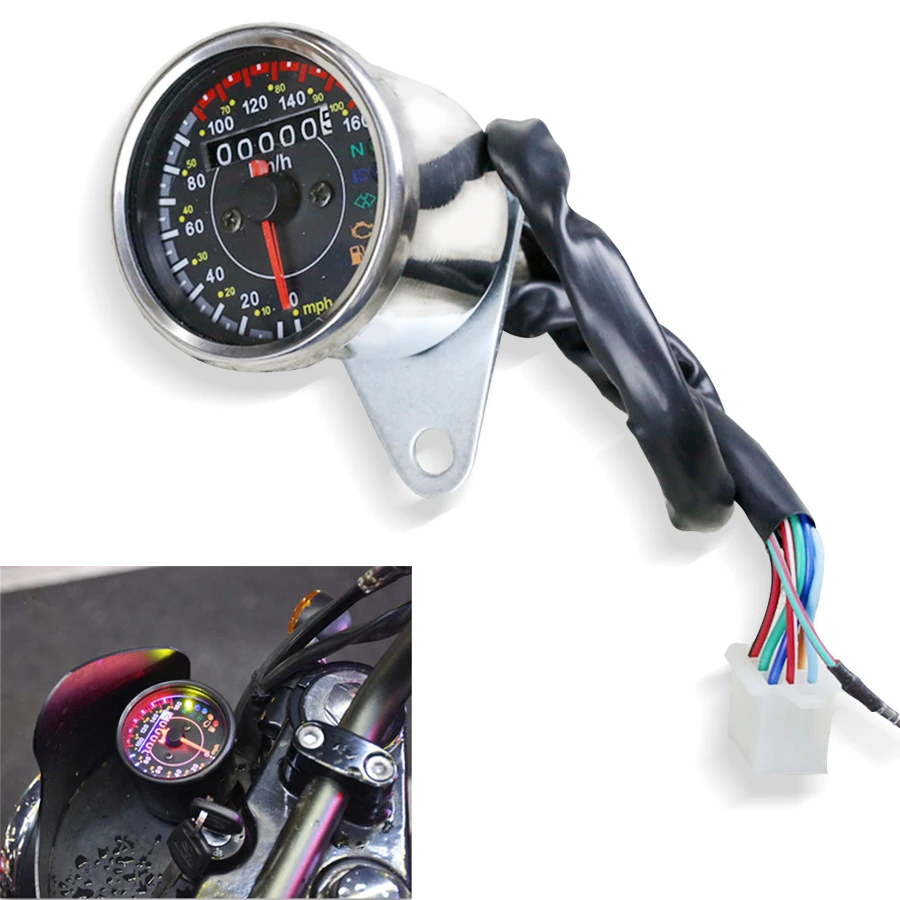 Motorcycles mechanical odometer speedometer EFI OIL Pump Fuel Level indicator light With Gear High Beam Headlight Turn Signal
Motorcycles mechanical odometer speedometer EFI OIL Pump Fuel Level indicator light With Gear High Beam Headlight Turn Signal