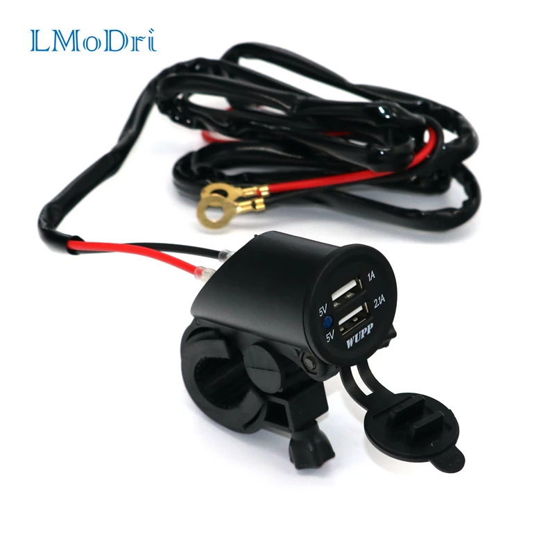 LMoDri Free Shipping Universal Motorcycle Waterproof Dual USB Phone Charger Motorbike Handlebar GPS 12V Power Supply 2.1A
LMoDri Free Shipping Universal Motorcycle Waterproof Dual USB Phone Charger Motorbike Handlebar GPS 12V Power Supply 2.1A