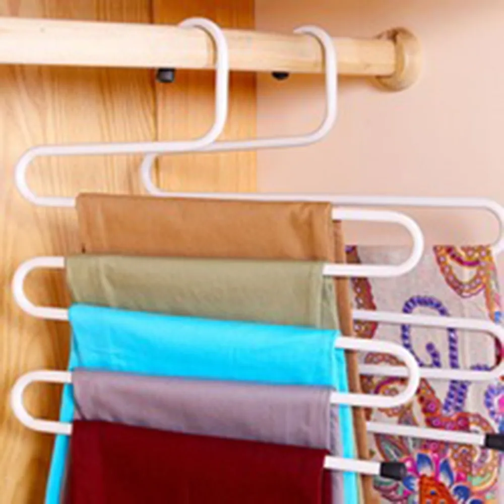 Metal Magic Pants Hanger Space Saver Rack Jeans Scarf Tie Closet Tool Popular New
Metal Magic Pants Hanger Space Saver Rack Jeans Scarf Tie Closet Tool Popular New