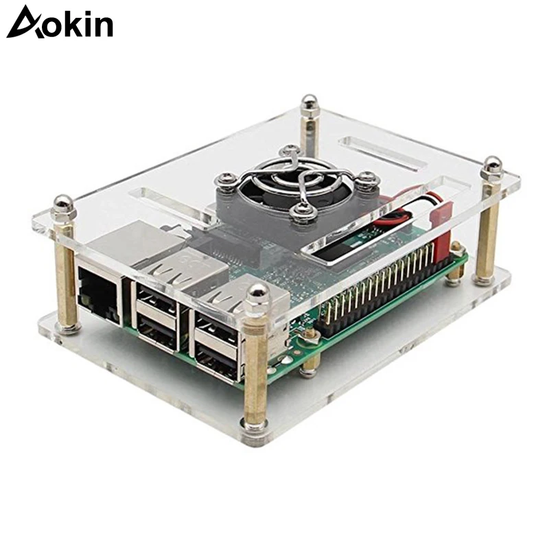 Чехол Aokin для Raspberry Pi 3, акриловый корпус с охлаждающим вентилятором, металлический корпус для Raspberry Pi 3 Model B/ B +/ 2b
Чехол Aokin для Raspberry Pi 3, акриловый корпус с охлаждающим вентилятором, металлический корпус для Raspberry Pi 3 Model B/ B +/ 2b
