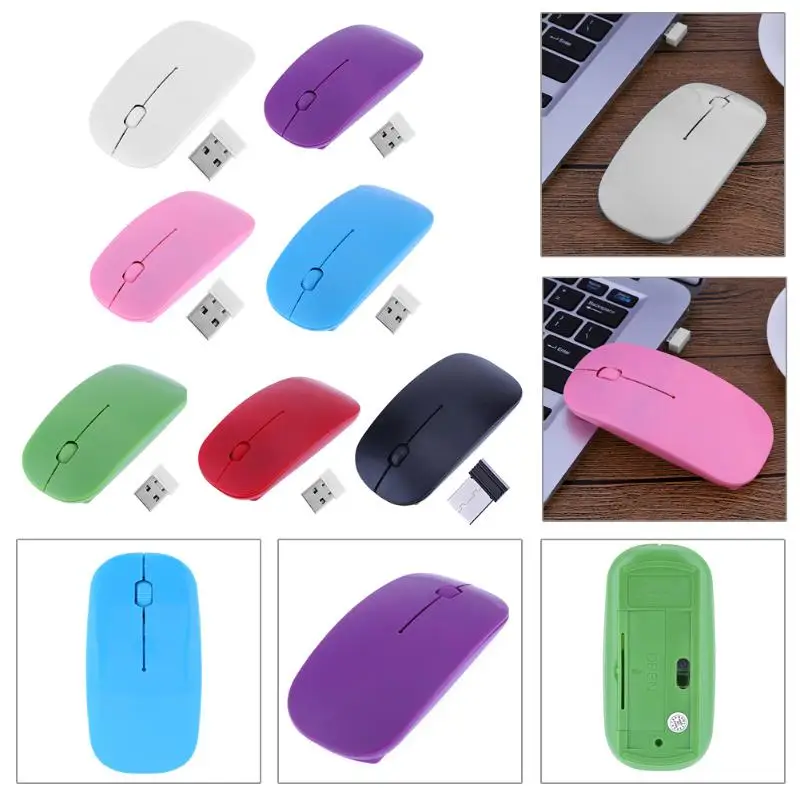 7 Candy Color 2.4GHz 1000 DPI 3-Button Ultra Thin Usb Wireless Optical Photoelectric Gaming Mouse For Computer PC Laptop Desktop
7 Candy Color 2.4GHz 1000 DPI 3-Button Ultra Thin Usb Wireless Optical Photoelectric Gaming Mouse For Computer PC Laptop Desktop