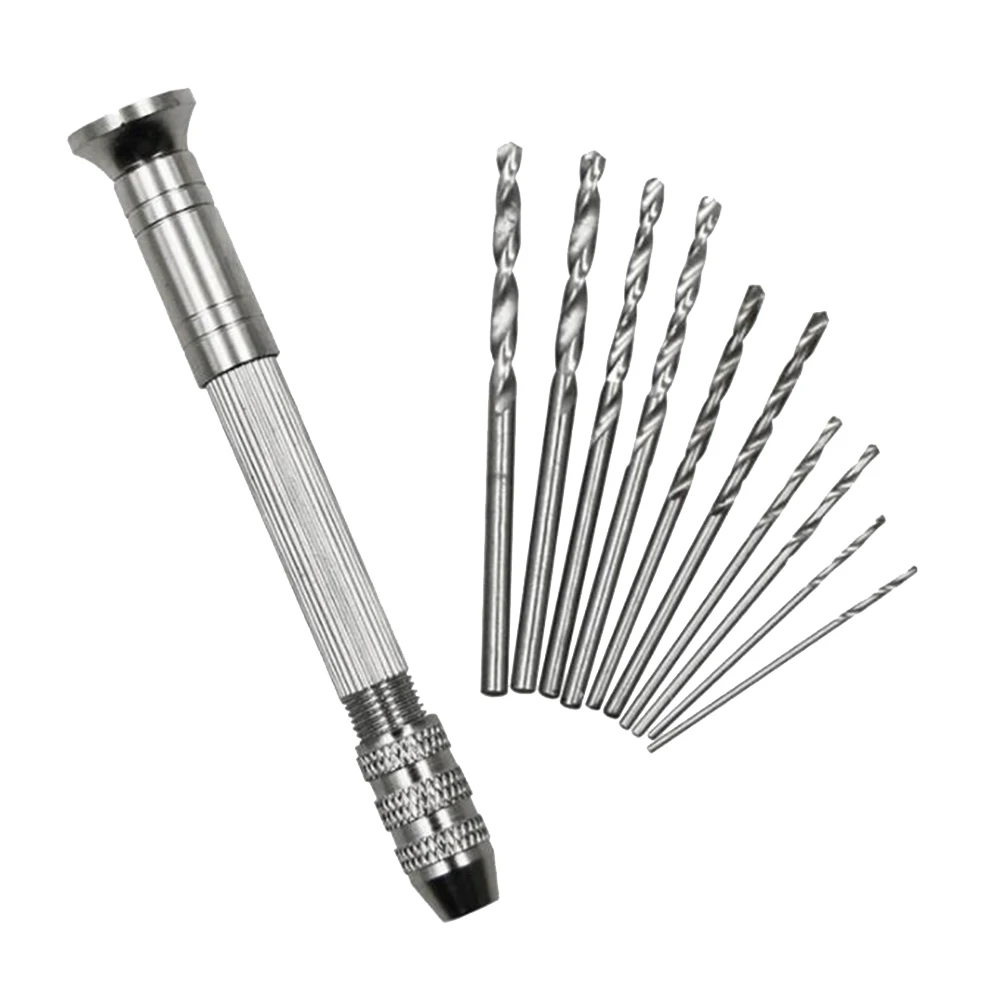 1Pc Precision Steel Pin Vise Hand Drill Portative Rotatable with 10Pc Drills for Jewelry Walnut PVC Amber
1Pc Precision Steel Pin Vise Hand Drill Portative Rotatable with 10Pc Drills for Jewelry Walnut PVC Amber