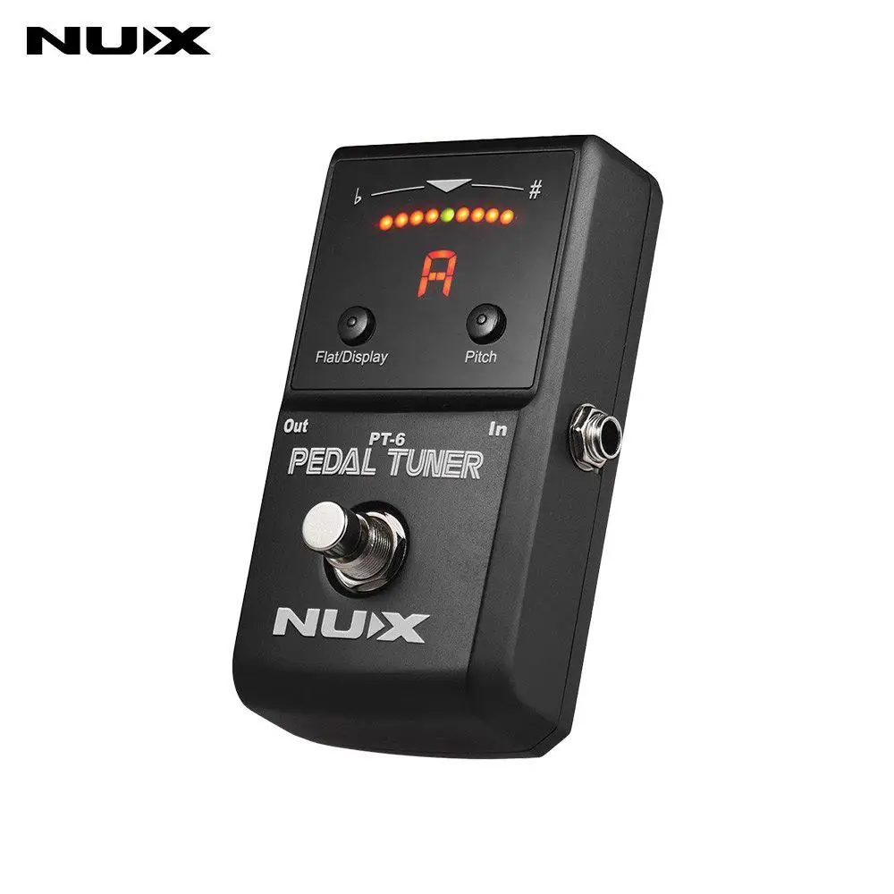NUX PT-6 Guitar Tuner Pedal Effects Chromatic Auto tuning mode 1/4" Monaural Jack True Bypass LED display Guitar Accessories
NUX PT-6 Guitar Tuner Pedal Effects Chromatic Auto tuning mode 1/4" Monaural Jack True Bypass LED display Guitar Accessories