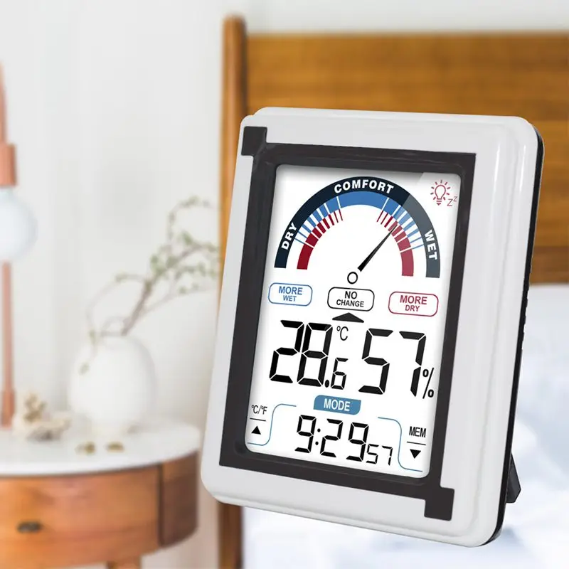 Электронные погодные часы измеритель температуры и влажности