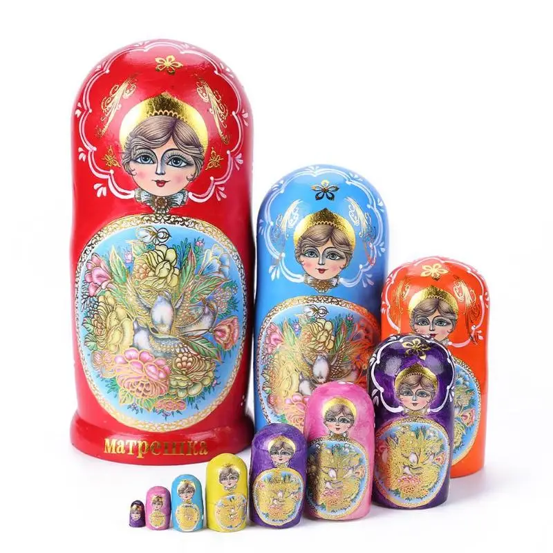 10 Layers Baby Toy Nesting Dolls Basswood Russian Matryoshka Doll Decor Gifts for Kids Children's Day Christmas Home Decor
10 Layers Baby Toy Nesting Dolls Basswood Russian Matryoshka Doll Decor Gifts for Kids Children's Day Christmas Home Decor