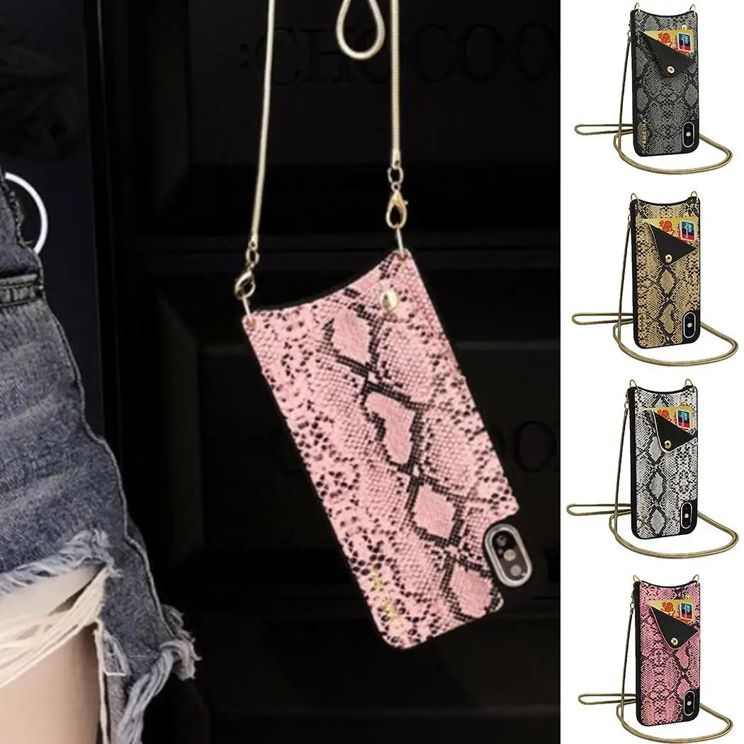 Women Casual Purse Cell Phone Case Cover Bag Pouch Credit Cards etc With Long Chain Pocket |