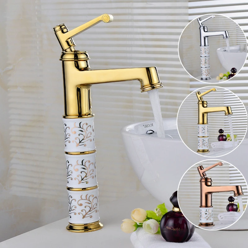 Bathroom Basin Faucets Hot Cold Mixer Brass Faucet Mixer Tap chrome/gold/antique Porcelain Base Newly Mixer Faucet
Bathroom Basin Faucets Hot Cold Mixer Brass Faucet Mixer Tap chrome/gold/antique Porcelain Base Newly Mixer Faucet