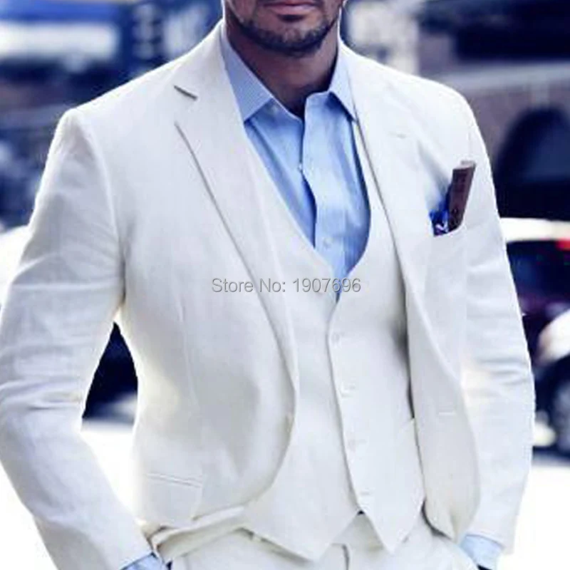 White Slim fit Men Suits for Wedding Groom Prom Party 2019 Notched Lapel 3 Piece Formal Groom Tuxedos Jacket Pants Waistcoat
White Slim fit Men Suits for Wedding Groom Prom Party 2019 Notched Lapel 3 Piece Formal Groom Tuxedos Jacket Pants Waistcoat