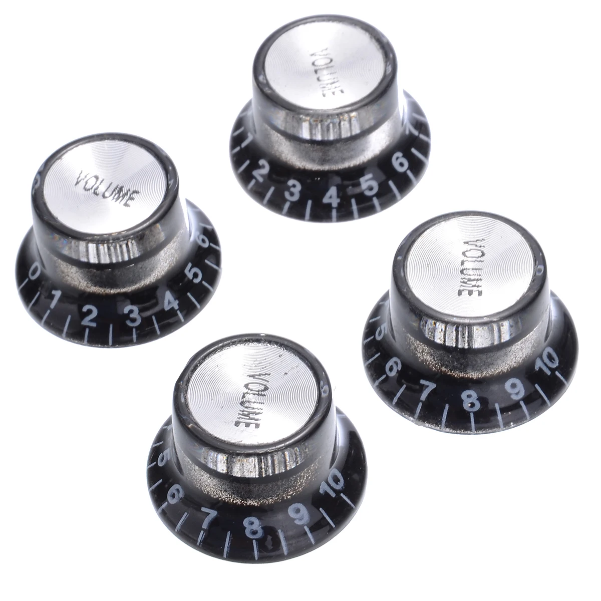 4pcs Black Reflector Volume Tone Speed Control Knob Electric Guitar Potentiometer Knobs for LP SG Style Electric Guitar
4pcs Black Reflector Volume Tone Speed Control Knob Electric Guitar Potentiometer Knobs for LP SG Style Electric Guitar