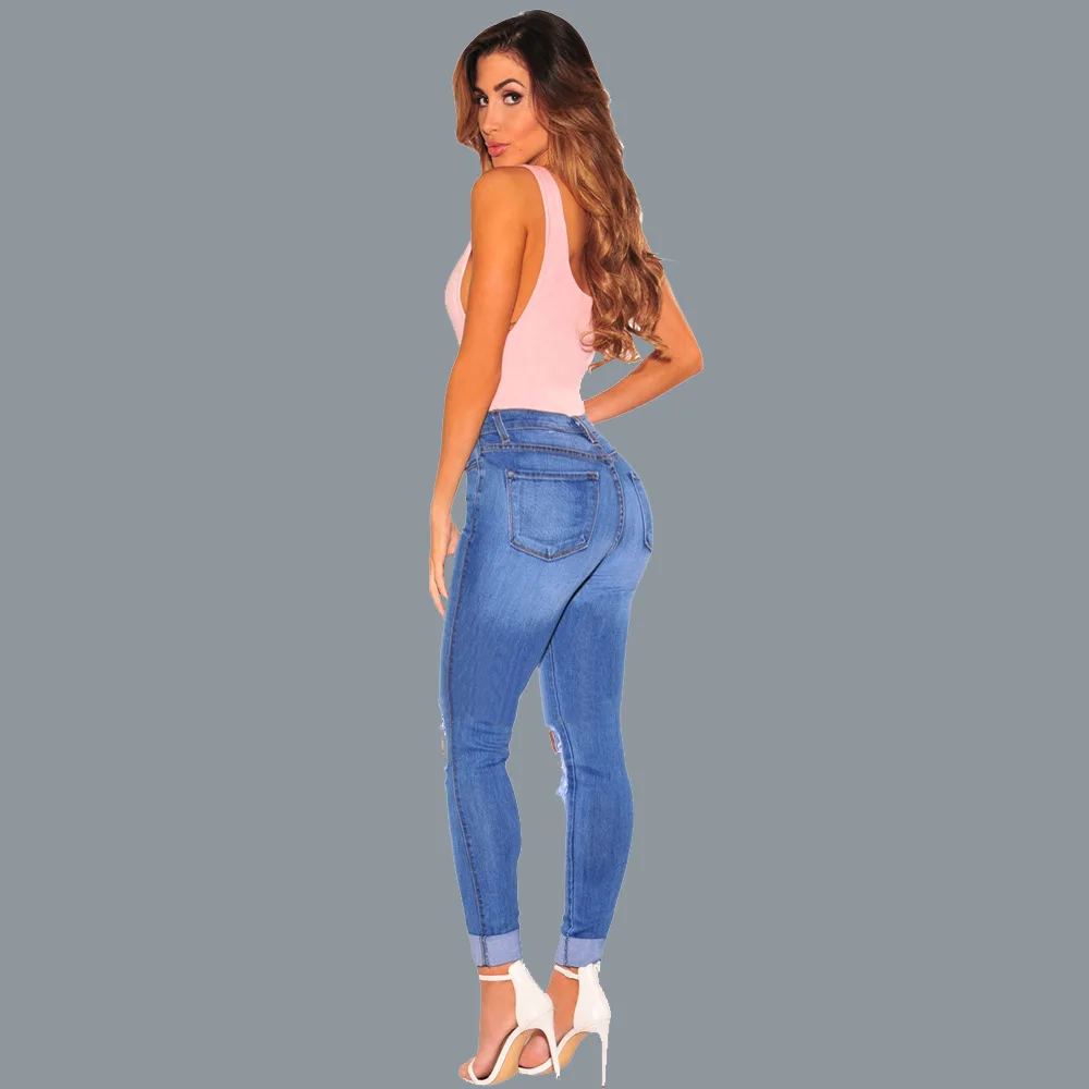 Women Denim Skinny Jeans Holes Destroyed Knee Jeans Fashion Womens Slim Boyfriend Jeans Sexy Hole Pencil Pant Plus Size
Women Denim Skinny Jeans Holes Destroyed Knee Jeans Fashion Womens Slim Boyfriend Jeans Sexy Hole Pencil Pant Plus Size