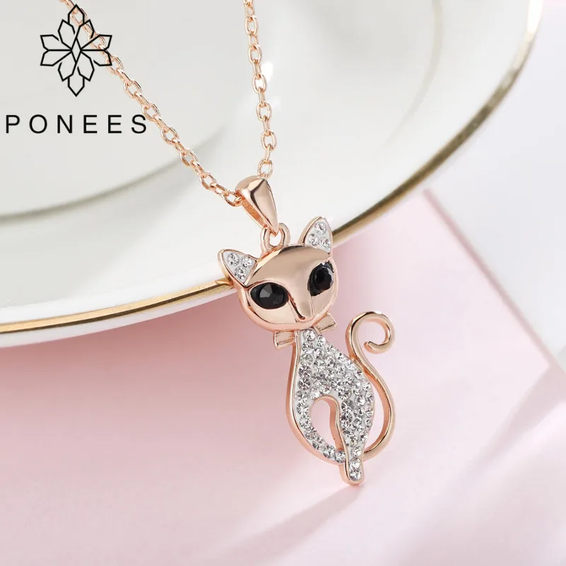 PONEES New Fashion Kids Jewelry Elegant Cat Pendant Necklace For Girls Attractive Animal Necklaces Jewelry
PONEES New Fashion Kids Jewelry Elegant Cat Pendant Necklace For Girls Attractive Animal Necklaces Jewelry