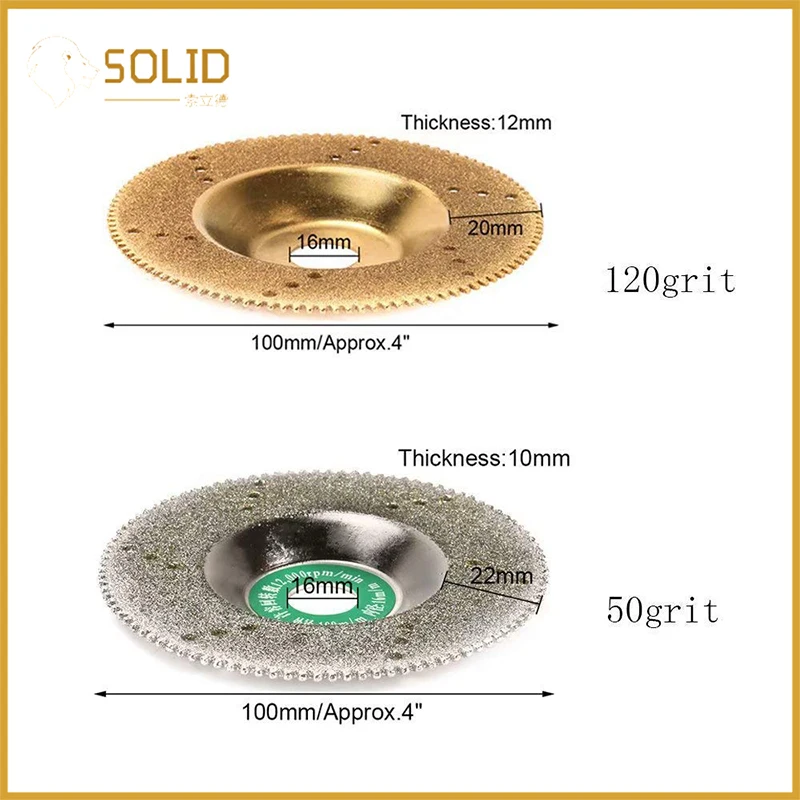 4inch Diamond Grinding Wheel Cutter Grinder Rotary Tool for Grinding and Polishing Amber, Beeswax, Pine, Jade, 4Pcs , 50~150#
4inch Diamond Grinding Wheel Cutter Grinder Rotary Tool for Grinding and Polishing Amber, Beeswax, Pine, Jade, 4Pcs , 50~150#
