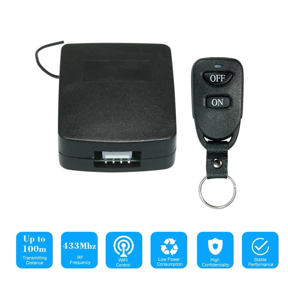 Smart Home 433Mhz DC 12V-24V 1CH WiFi Smart Smart Control Switch Module and 1PCS RF Transmitter Remote Controller1527
Smart Home 433Mhz DC 12V-24V 1CH WiFi Smart Smart Control Switch Module and 1PCS RF Transmitter Remote Controller1527