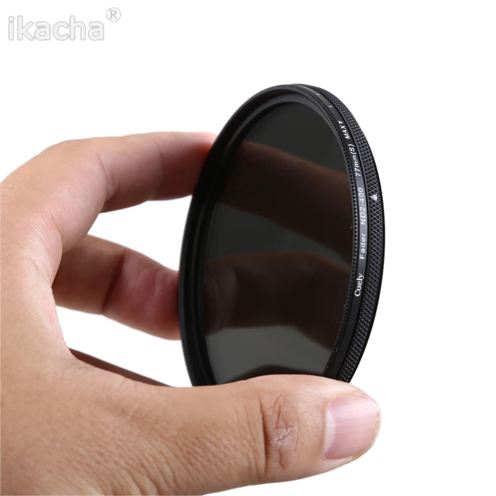 ND2-400 Neutral Density Fader Variable ND filter Adjustable 49/52/55/58/62/67/72/77/82mm for Canon Nikon Sony Pentex Camera
ND2-400 Neutral Density Fader Variable ND filter Adjustable 49/52/55/58/62/67/72/77/82mm for Canon Nikon Sony Pentex Camera