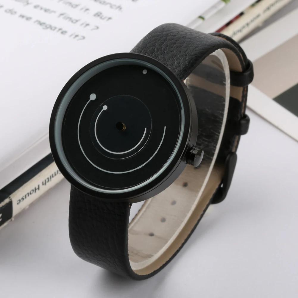 Men Black Quartz Watch Special Dial Design Precision Quartz Watches Leather Strap Wristwatch For Teenagers
Men Black Quartz Watch Special Dial Design Precision Quartz Watches Leather Strap Wristwatch For Teenagers