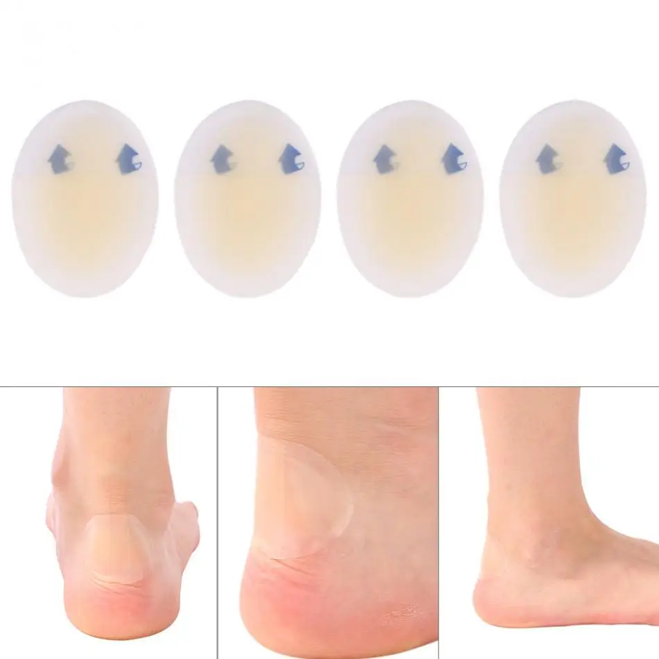 2Pairs Oval Self-adhesive Foot Skin Care Pad Patch Non-slip Anti-wear Gel Heel Cushion Blister Relief Plaster Protector | Красота и