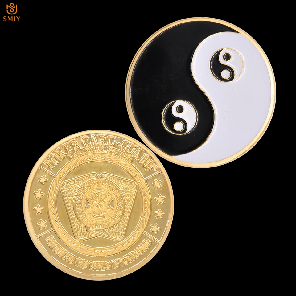 Hot Chip Souvenir China Taiji Gossip Black and White Picture Taoist Logo Poker Card Guard Metal Token Coin Collection And Gift
Hot Chip Souvenir China Taiji Gossip Black and White Picture Taoist Logo Poker Card Guard Metal Token Coin Collection And Gift