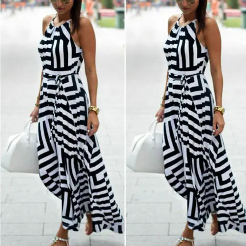 Hirigin Women Strap Stripe Pattern Bandage Summer Dress Evening Party Beach Sun Dresses
Hirigin Women Strap Stripe Pattern Bandage Summer Dress Evening Party Beach Sun Dresses