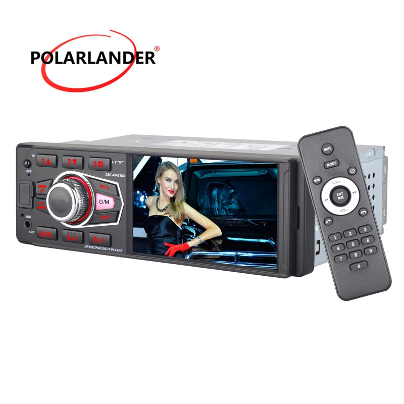 1 Din Car Radio Bluetooth Steering Wheel/ Remote Control 4.1 Inch HD 1080P Screen Rear View Camera 4042UM MP3 Player Autoradio
1 Din Car Radio Bluetooth Steering Wheel/ Remote Control 4.1 Inch HD 1080P Screen Rear View Camera 4042UM MP3 Player Autoradio