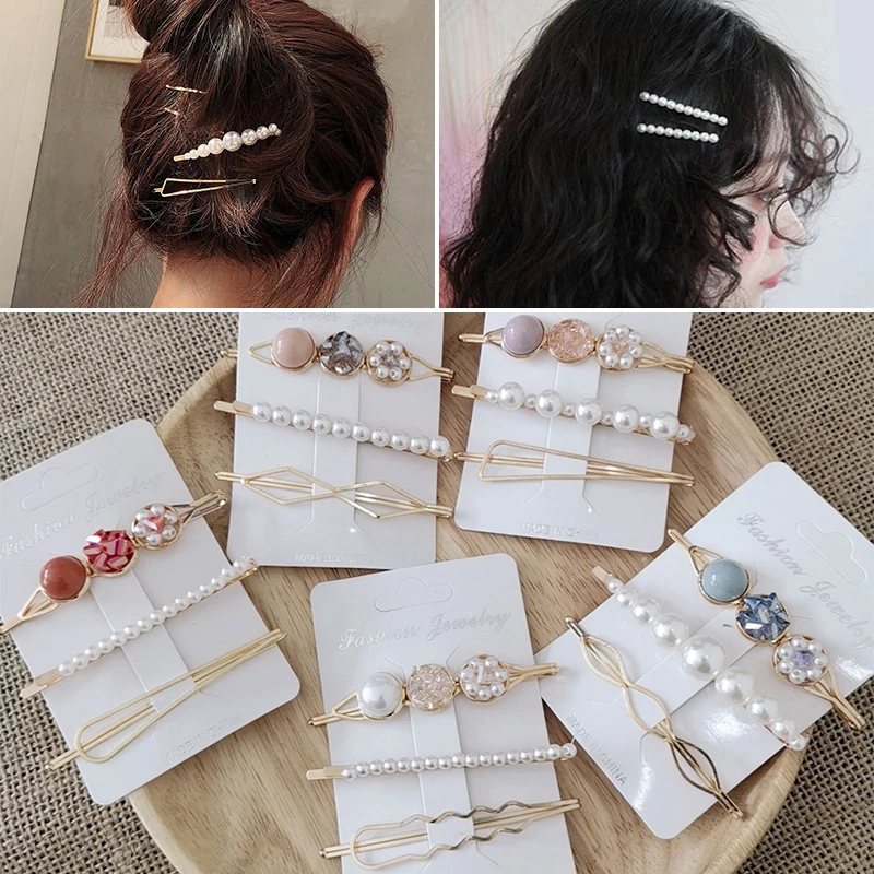 Barrette Snap Hair Accessories Stick Hairpin 3Pcs Pearl Hair Clips Women Acrylic
Barrette Snap Hair Accessories Stick Hairpin 3Pcs Pearl Hair Clips Women Acrylic