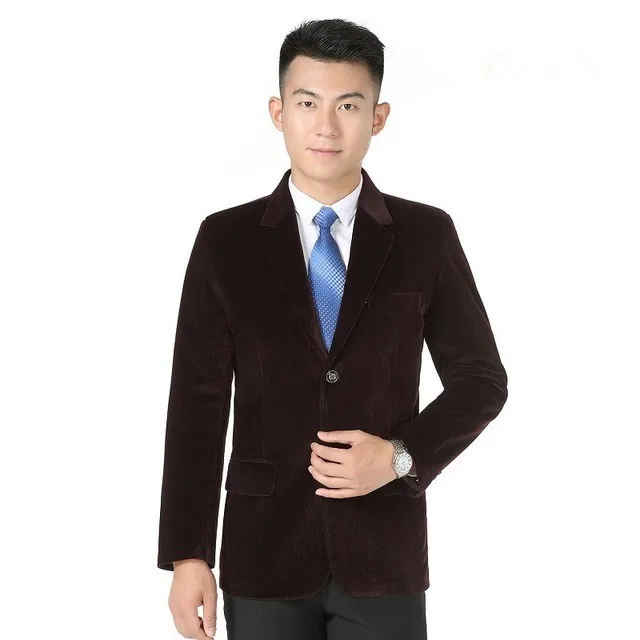 Spring Autumn Mens Cotton Corduroy Blazers Male Stylish Slim Smart Casual Blazers Plus size Corduroy Windbreaker suit A9104
Spring Autumn Mens Cotton Corduroy Blazers Male Stylish Slim Smart Casual Blazers Plus size Corduroy Windbreaker suit A9104
