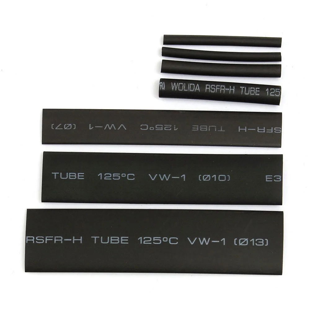 127PCS Polyolefin Car Electrical Cable Tube kits Heat Shrink Tube Tubing Sleeve Wrap Wire Assorted 7 Sizes Black
127PCS Polyolefin Car Electrical Cable Tube kits Heat Shrink Tube Tubing Sleeve Wrap Wire Assorted 7 Sizes Black